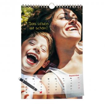 Kalender Hochformat A4 | Digitaldruck Samtmatt